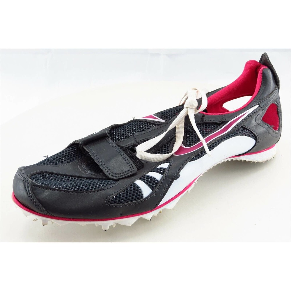 Nike Size 7.5 M Black Lace‎ Up Track and Field Fabric Shoes